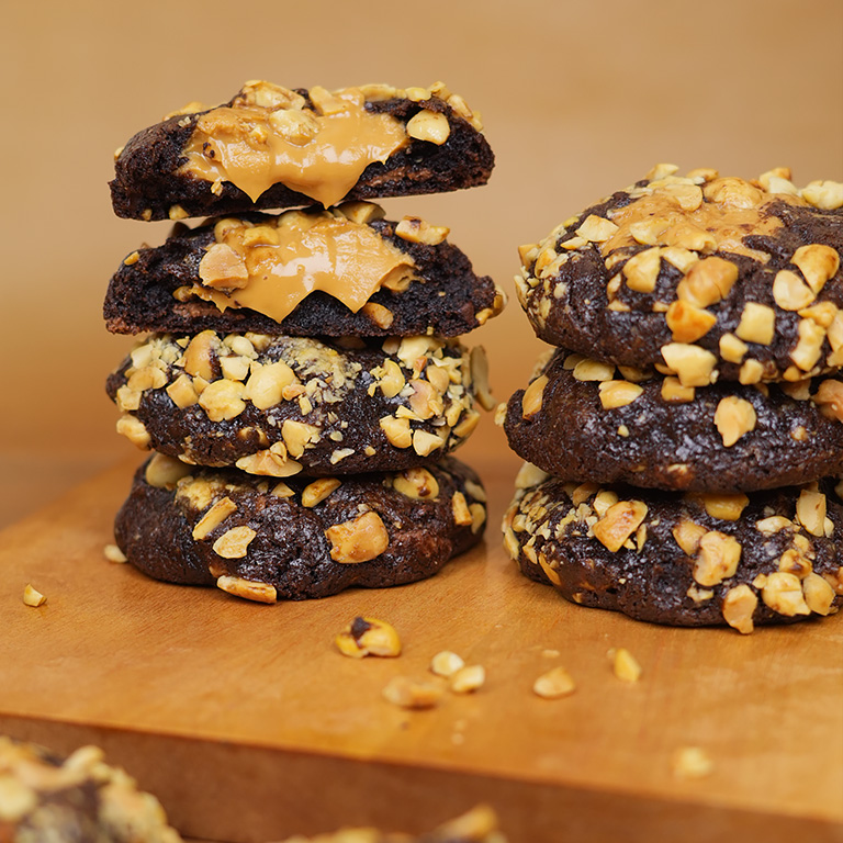 Chocolate Peanut Butter Soft Cookies - Image 4