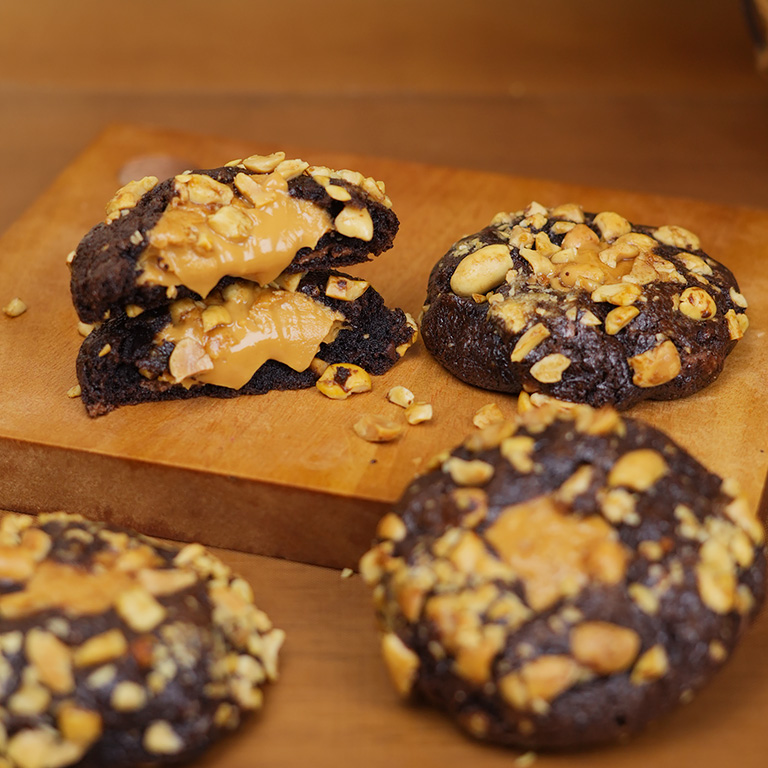 Chocolate Peanut Butter Soft Cookies