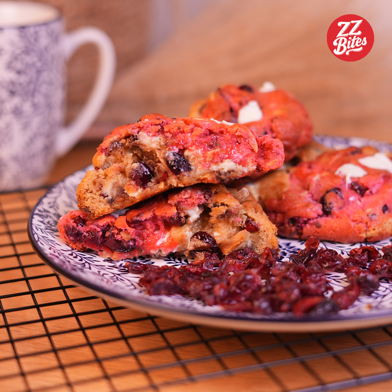 Gedabak Cranberries White Chocolate Soft Cookies ±170g - Image 5