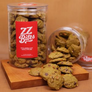 Matcha Almond Chocolate Crunchy Cookies